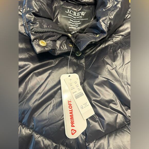 NWT J. Crew Villa Puffer Coat with PrimaLoft Black Size XXL - Picture 5 of 8